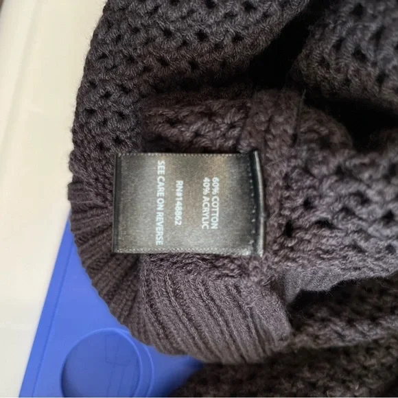 Black Cold Shoulder Sweater - Picture 5 of 6